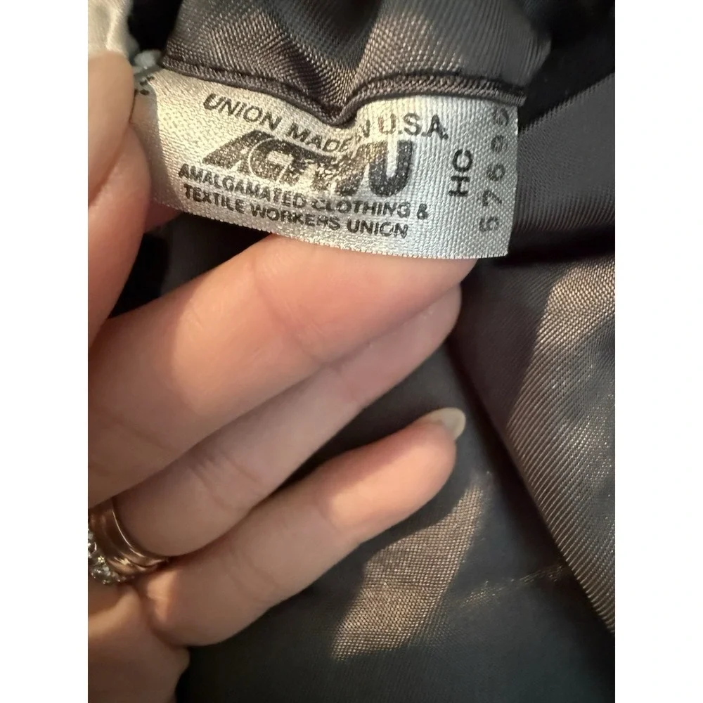 Vintage 90s Polo Ralph Lauren Blazer USA Union Made Gray Wool Sport Coat Mens‎